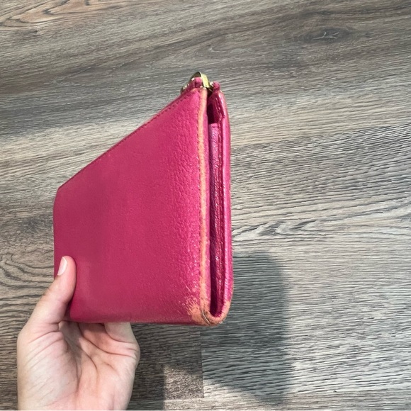 Miu Miu Madras long zip-around wallet in peonia pink goatskin leather barbiecore - Picture 5 of 13